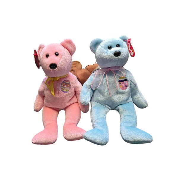 Ty Beanie Babies Easter Bears Lot of 3 - Picture 6 of 9